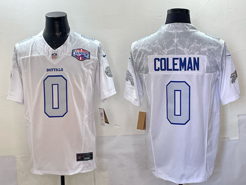 Men Buffalo Bills #0 Coleman Nike White 2025 Rivalries Collection Limited NFL Jersey 006->buffalo bills->NFL Jersey